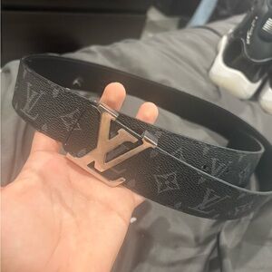 Louis Vuitton Black Leather Belt
